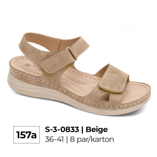 Sandały płaskie damskie Roz 36-41 / 8 par